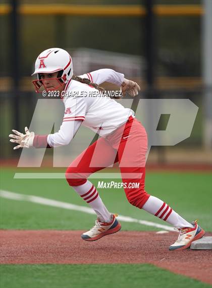 Thumbnail 2 in Antonian Prep vs. Bridgeland (NFCA Texas Leadoff Classic) photogallery.