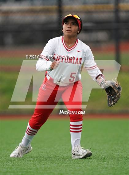 Thumbnail 2 in Antonian Prep vs. Bridgeland (NFCA Texas Leadoff Classic) photogallery.