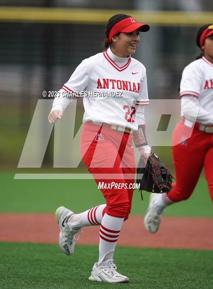 Thumbnail 3 in Antonian Prep vs. Bridgeland (NFCA Texas Leadoff Classic) photogallery.