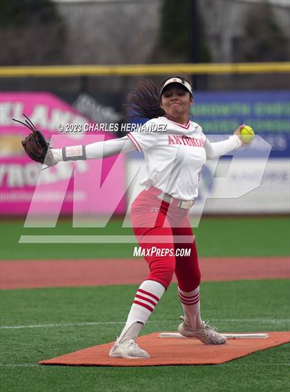 Thumbnail 1 in Antonian Prep vs. Bridgeland (NFCA Texas Leadoff Classic) photogallery.
