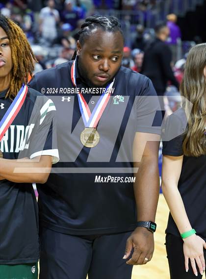 Thumbnail 3 in Plano East vs. Lake Ridge (UIL 6A Basketball Semifinal Medal Ceremony) photogallery.