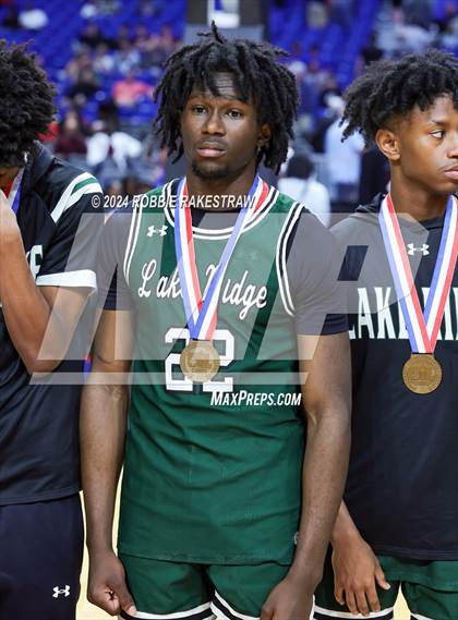Thumbnail 2 in Plano East vs. Lake Ridge (UIL 6A Basketball Semifinal Medal Ceremony) photogallery.