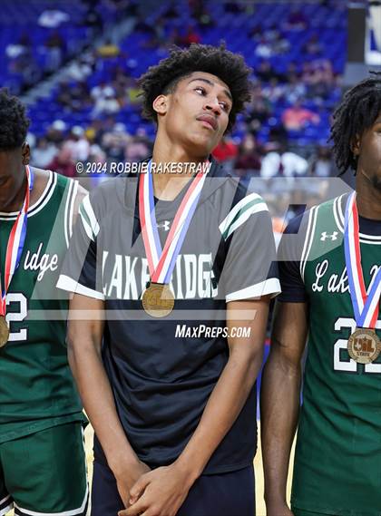 Thumbnail 1 in Plano East vs. Lake Ridge (UIL 6A Basketball Semifinal Medal Ceremony) photogallery.