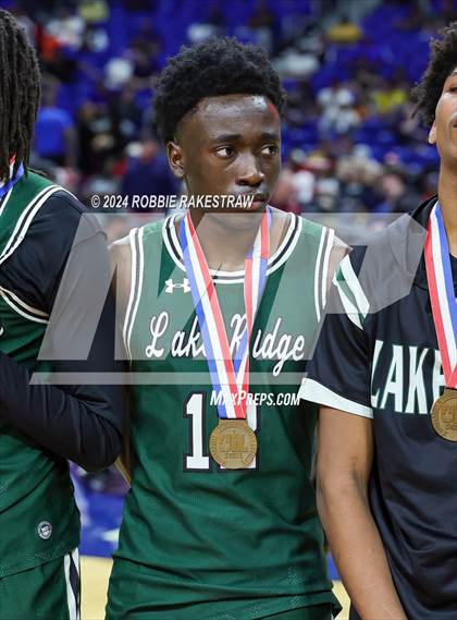 Thumbnail 2 in Plano East vs. Lake Ridge (UIL 6A Basketball Semifinal Medal Ceremony) photogallery.