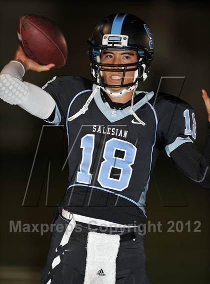 Thumbnail 3 in Salesian vs. Capistrano Valley Christian (CIF SS Playoffs) photogallery.