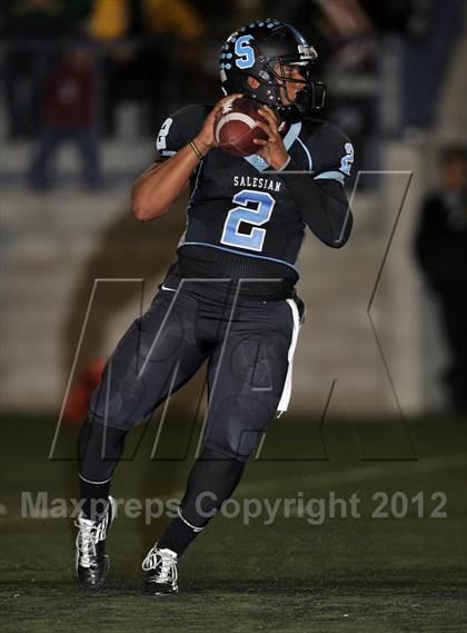 Thumbnail 3 in Salesian vs. Capistrano Valley Christian (CIF SS Playoffs) photogallery.