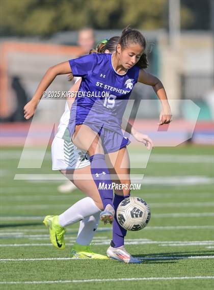Thumbnail 1 in Hockaday vs St. Stephens (SPC Soccer 4A Championship) photogallery.