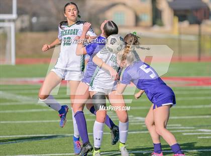 Thumbnail 3 in Hockaday vs St. Stephens (SPC Soccer 4A Championship) photogallery.