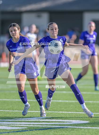 Thumbnail 2 in Hockaday vs St. Stephens (SPC Soccer 4A Championship) photogallery.