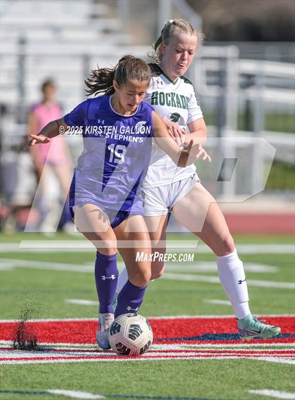 Thumbnail 2 in Hockaday vs St. Stephens (SPC Soccer 4A Championship) photogallery.