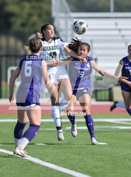 Thumbnail 3 in Hockaday vs St. Stephens (SPC Soccer 4A Championship) photogallery.