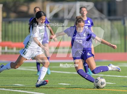 Thumbnail 3 in Hockaday vs St. Stephens (SPC Soccer 4A Championship) photogallery.