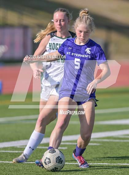 Thumbnail 2 in Hockaday vs St. Stephens (SPC Soccer 4A Championship) photogallery.