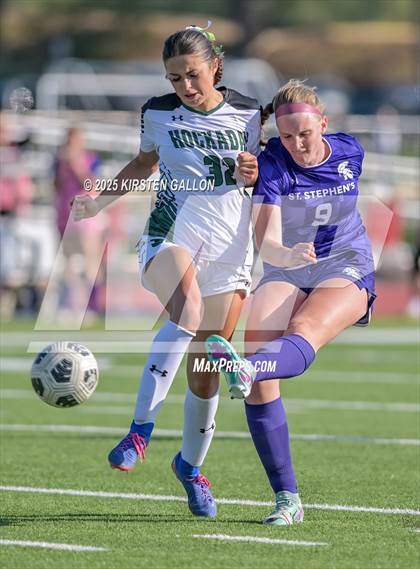 Thumbnail 3 in Hockaday vs St. Stephens (SPC Soccer 4A Championship) photogallery.