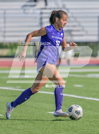 Thumbnail 1 in Hockaday vs St. Stephens (SPC Soccer 4A Championship) photogallery.