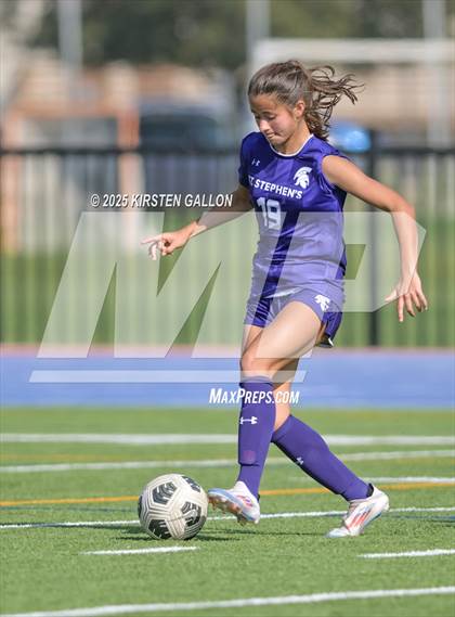 Thumbnail 2 in Hockaday vs St. Stephens (SPC Soccer 4A Championship) photogallery.