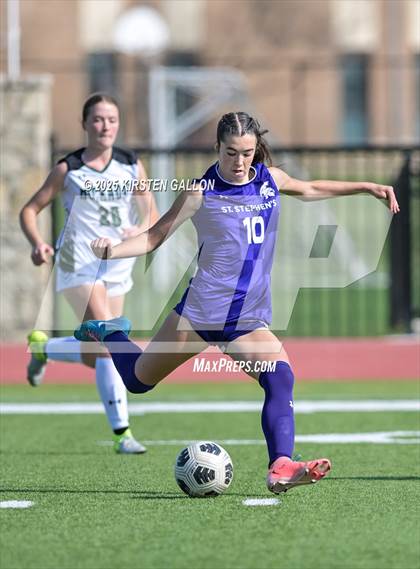 Thumbnail 3 in Hockaday vs St. Stephens (SPC Soccer 4A Championship) photogallery.