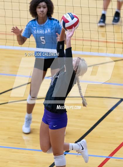 Thumbnail 1 in Fulshear vs Harlan (NEISD Volleyball Tournament) photogallery.