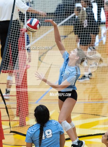 Thumbnail 2 in Fulshear vs Harlan (NEISD Volleyball Tournament) photogallery.