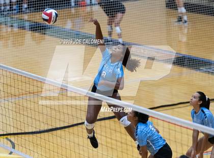 Thumbnail 1 in Fulshear vs Harlan (NEISD Volleyball Tournament) photogallery.