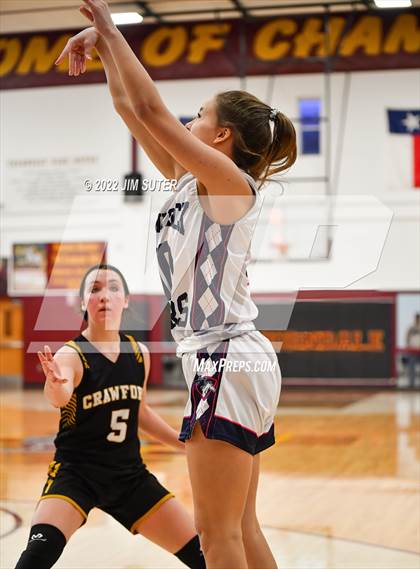 Thumbnail 3 in Round Rock HomeSchool vs Crawford (Thorndale Shootout) photogallery.