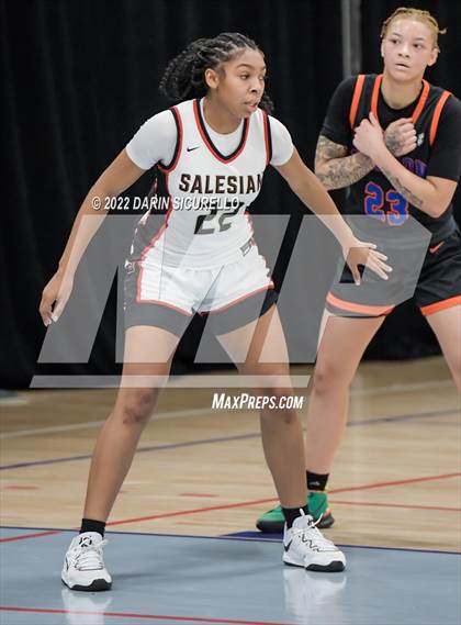 Thumbnail 1 in Salesian College Preparatory vs. Benson Tech (NIKE Tournament of Champions) photogallery.