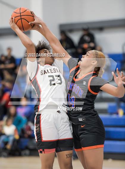 Thumbnail 3 in Salesian College Preparatory vs. Benson Tech (NIKE Tournament of Champions) photogallery.