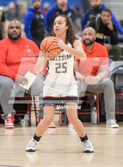 Thumbnail 2 in Salesian College Preparatory vs. Benson Tech (NIKE Tournament of Champions) photogallery.
