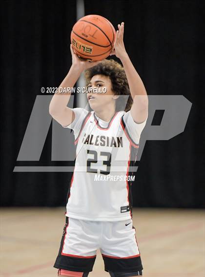 Thumbnail 1 in Salesian College Preparatory vs. Benson Tech (NIKE Tournament of Champions) photogallery.