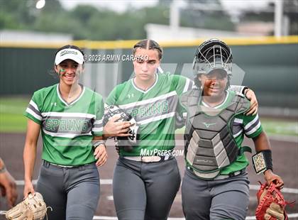 Thumbnail 2 in Spring vs. Cypress Woods (UIL Softball 6A Region 2 Area) photogallery.