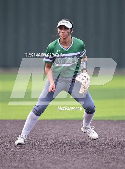 Thumbnail 2 in Spring vs. Cypress Woods (UIL Softball 6A Region 2 Area) photogallery.