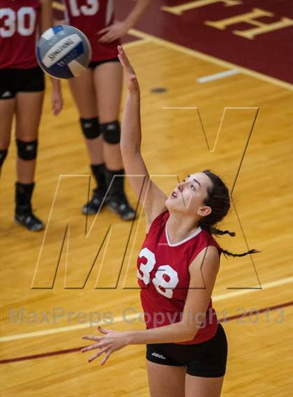 Thumbnail 2 in Barnstable vs Newton North (2013 Volleyhall Classic Semifinal 1) photogallery.