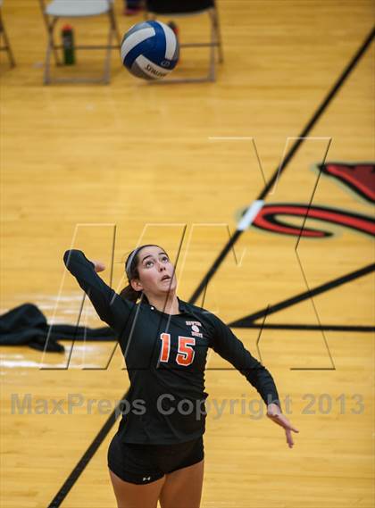 Thumbnail 1 in Barnstable vs Newton North (2013 Volleyhall Classic Semifinal 1) photogallery.