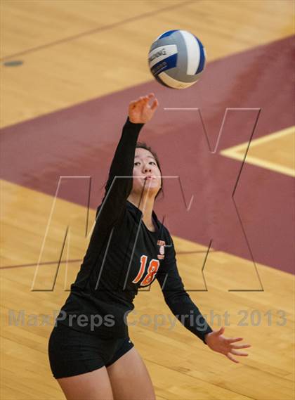 Thumbnail 2 in Barnstable vs Newton North (2013 Volleyhall Classic Semifinal 1) photogallery.