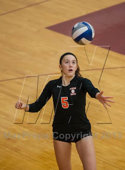 Thumbnail 3 in Barnstable vs Newton North (2013 Volleyhall Classic Semifinal 1) photogallery.