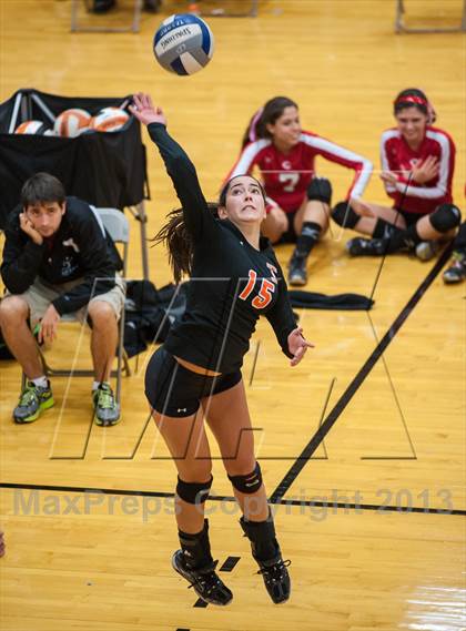 Thumbnail 3 in Barnstable vs Newton North (2013 Volleyhall Classic Semifinal 1) photogallery.