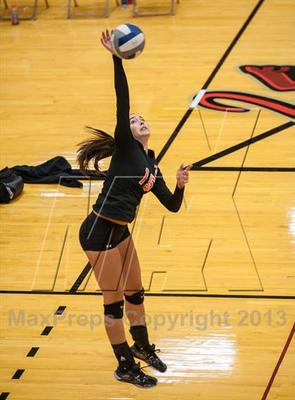 Thumbnail 2 in Barnstable vs Newton North (2013 Volleyhall Classic Semifinal 1) photogallery.