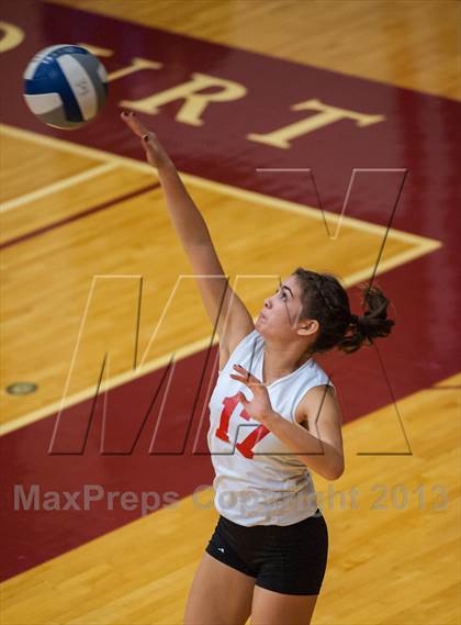 Thumbnail 2 in Barnstable vs Newton North (2013 Volleyhall Classic Semifinal 1) photogallery.