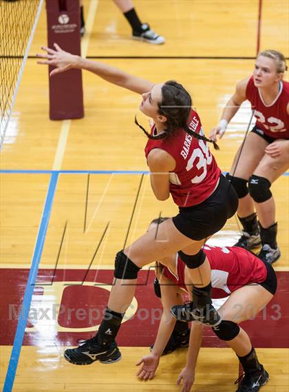 Thumbnail 2 in Barnstable vs Newton North (2013 Volleyhall Classic Semifinal 1) photogallery.