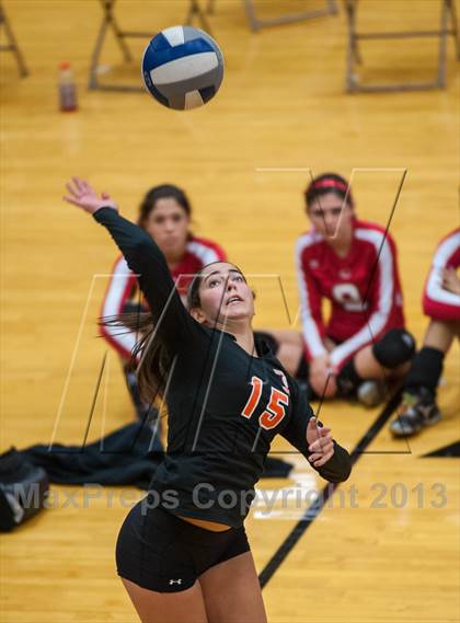 Thumbnail 3 in Barnstable vs Newton North (2013 Volleyhall Classic Semifinal 1) photogallery.