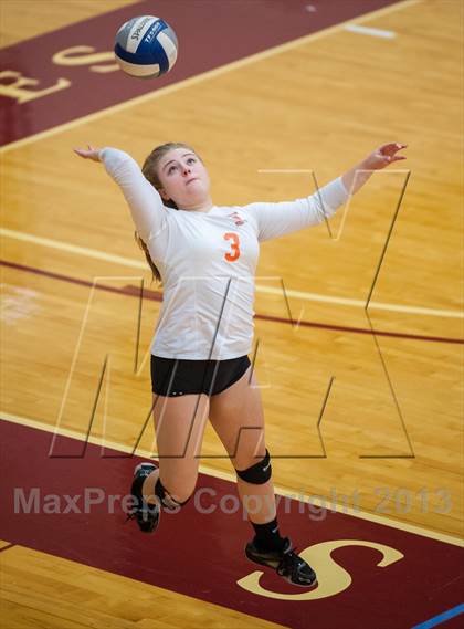Thumbnail 3 in Barnstable vs Newton North (2013 Volleyhall Classic Semifinal 1) photogallery.