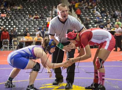 Thumbnail 2 in UIL State Girls Wrestling Championships (Finals) photogallery.