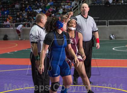 Thumbnail 2 in UIL State Girls Wrestling Championships (Finals) photogallery.