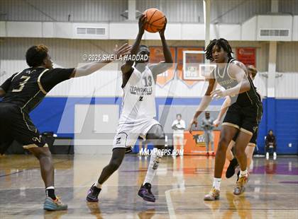 Thumbnail 2 in Zephyrhills Christian Academy vs The Villages Charter. (SunBash Tourney) photogallery.