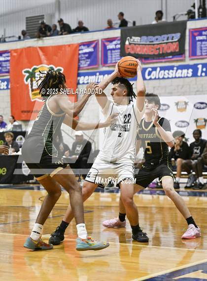 Thumbnail 1 in Zephyrhills Christian Academy vs The Villages Charter. (SunBash Tourney) photogallery.