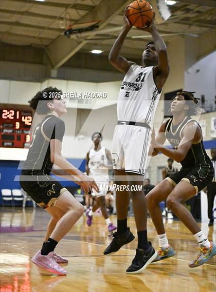 Thumbnail 3 in Zephyrhills Christian Academy vs The Villages Charter. (SunBash Tourney) photogallery.