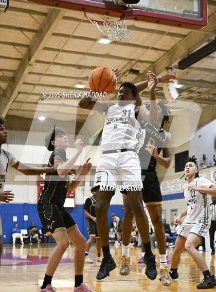 Thumbnail 1 in Zephyrhills Christian Academy vs The Villages Charter. (SunBash Tourney) photogallery.