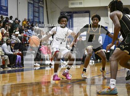 Thumbnail 2 in Zephyrhills Christian Academy vs The Villages Charter. (SunBash Tourney) photogallery.