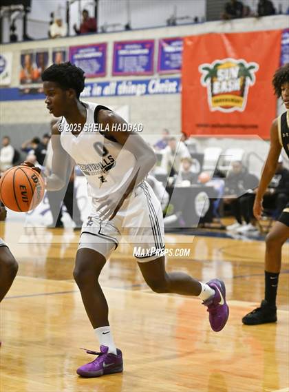 Thumbnail 1 in Zephyrhills Christian Academy vs The Villages Charter. (SunBash Tourney) photogallery.