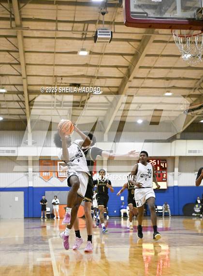 Thumbnail 1 in Zephyrhills Christian Academy vs The Villages Charter. (SunBash Tourney) photogallery.